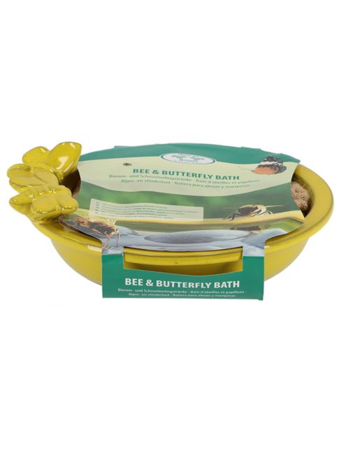 Best For Birds Bijen- En Vlinderdrinkschaal - Drinkbak - 27x27x8 cm Geel