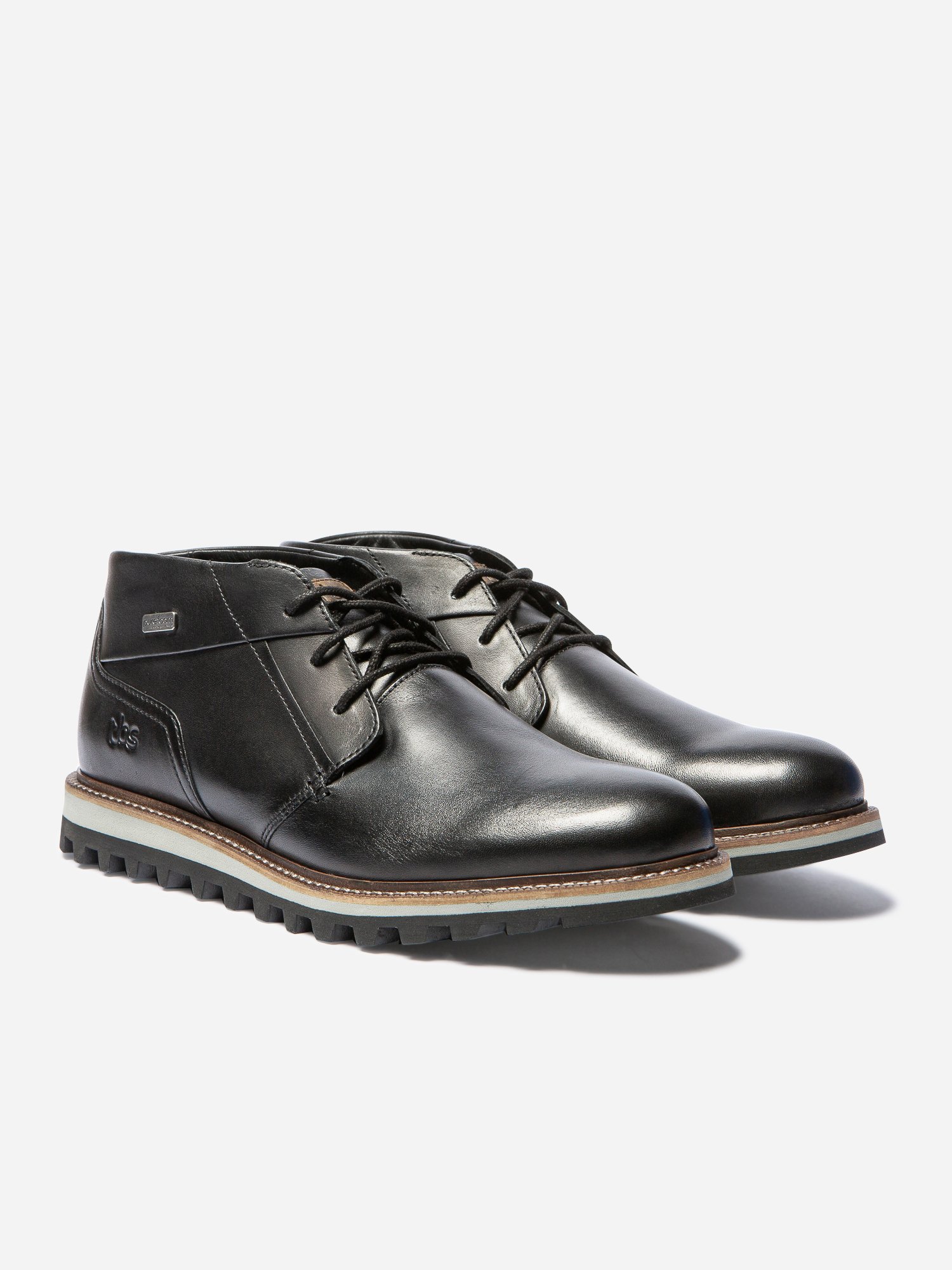 Bottillons Homme Confort Purefoam Dessus Cuir Noir