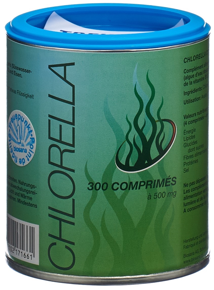 BIOSANA Chlorella 500 mg<br>300 Stück, Dose, Tablette