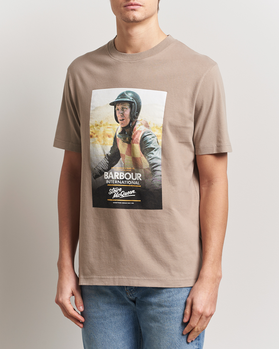 Barbour International Nicholl Steve McQueen T-Shirt Timber Wolf