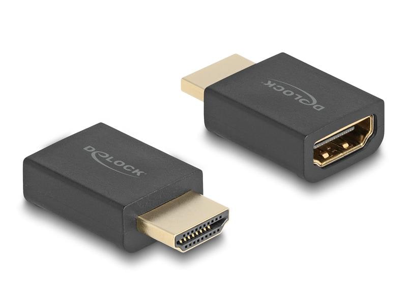Delock Adapter HDMI - HDMI, 8K 60Hz Delock High Speed HDMI with Ethernet Adapter Stecker zu Buchse 8K 60 Hz schwarz