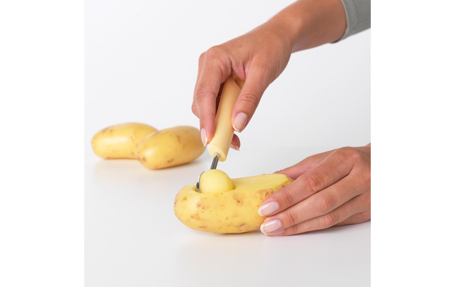 Melonenentkerner Tasty+ GelbSparen Sie Kraft und Zeit mit dem Obst-Ausstecher