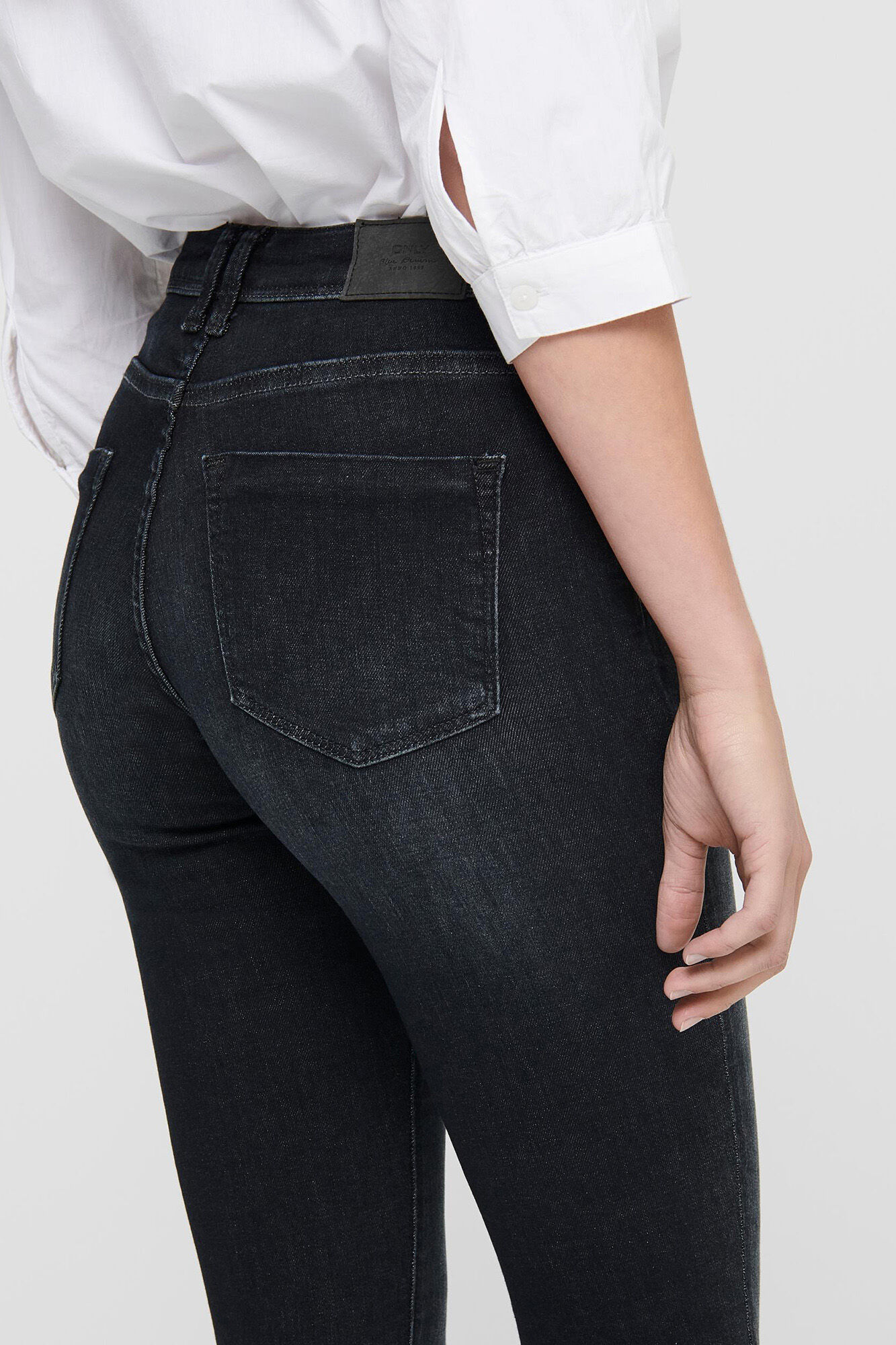 Calça jeans skinny de cintura baixa