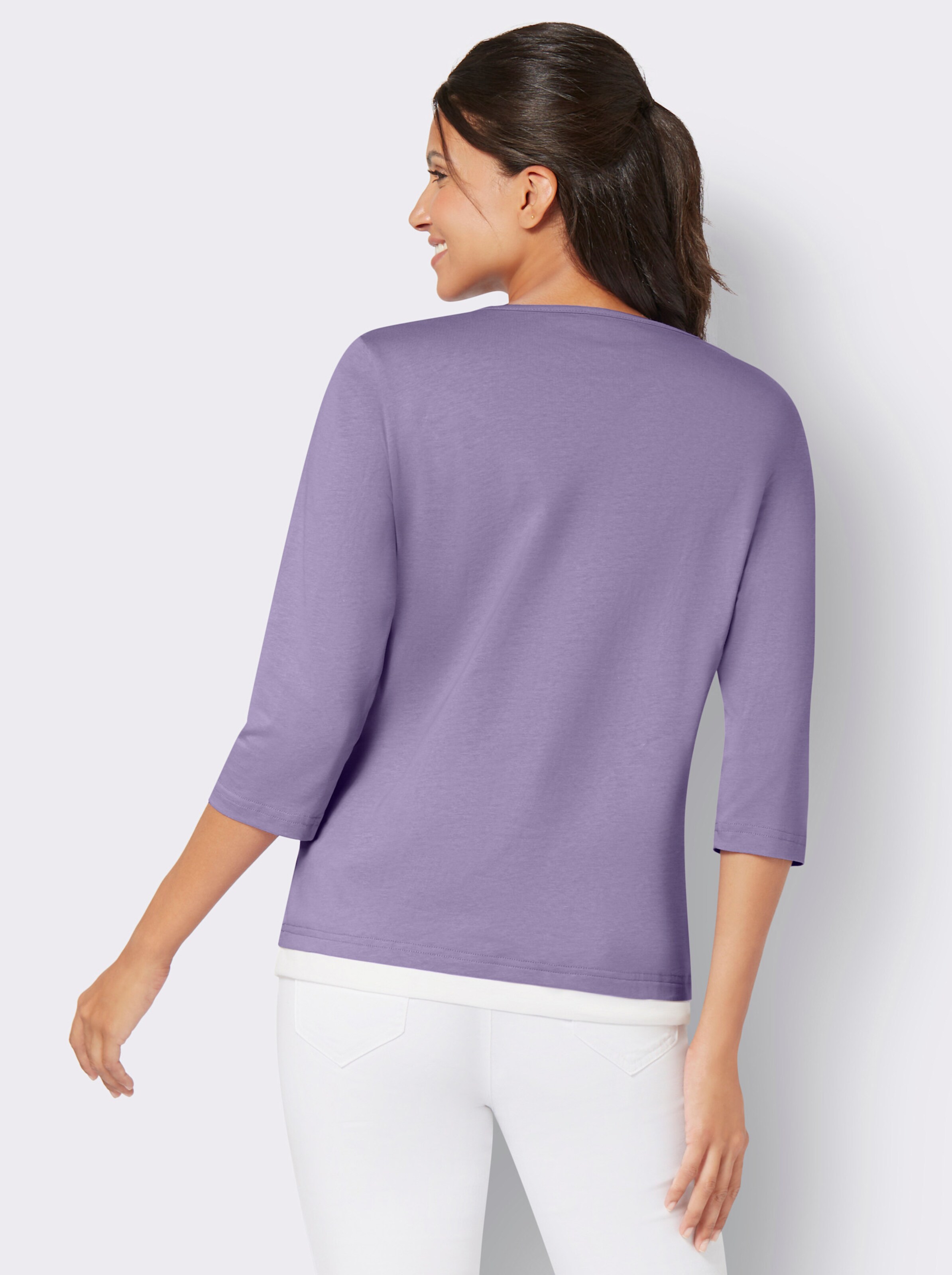 2-in-1-Shirt mit Blüten-Motiv