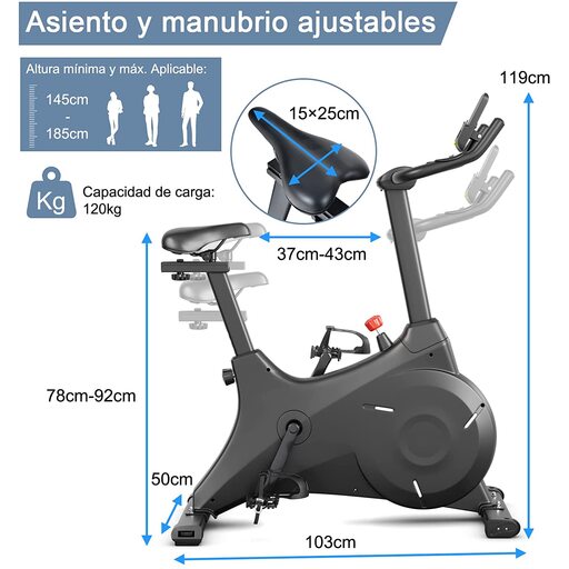 Bicicleta ergométrica Costway com resistência magnética