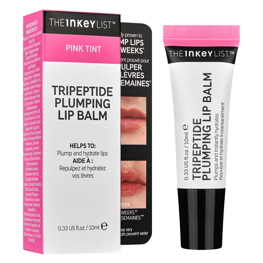 The Inkey List Tripeptide Plumping Lip Balm Pink 10ml