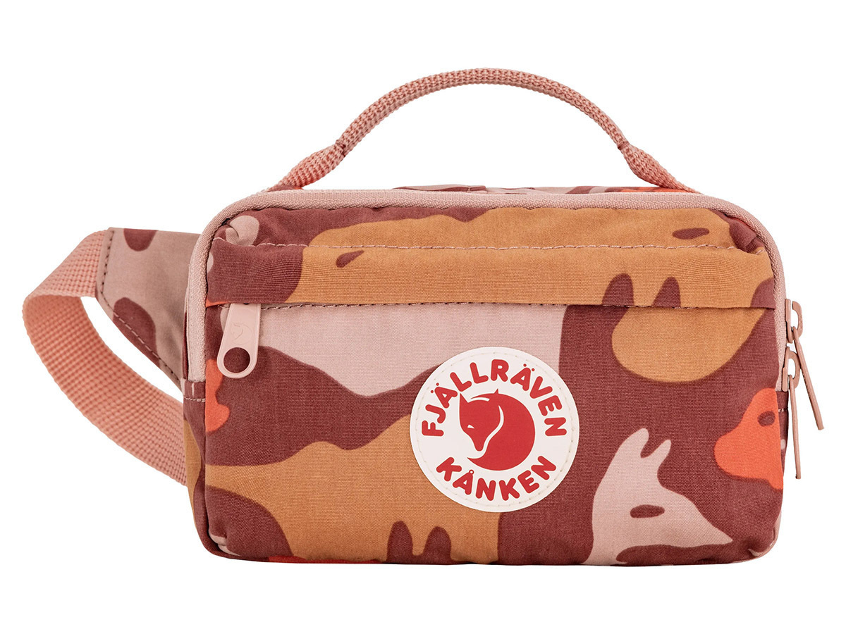 Fjällräven Kanken Graphics heuptas - Chalk Rose/Hidden Animals