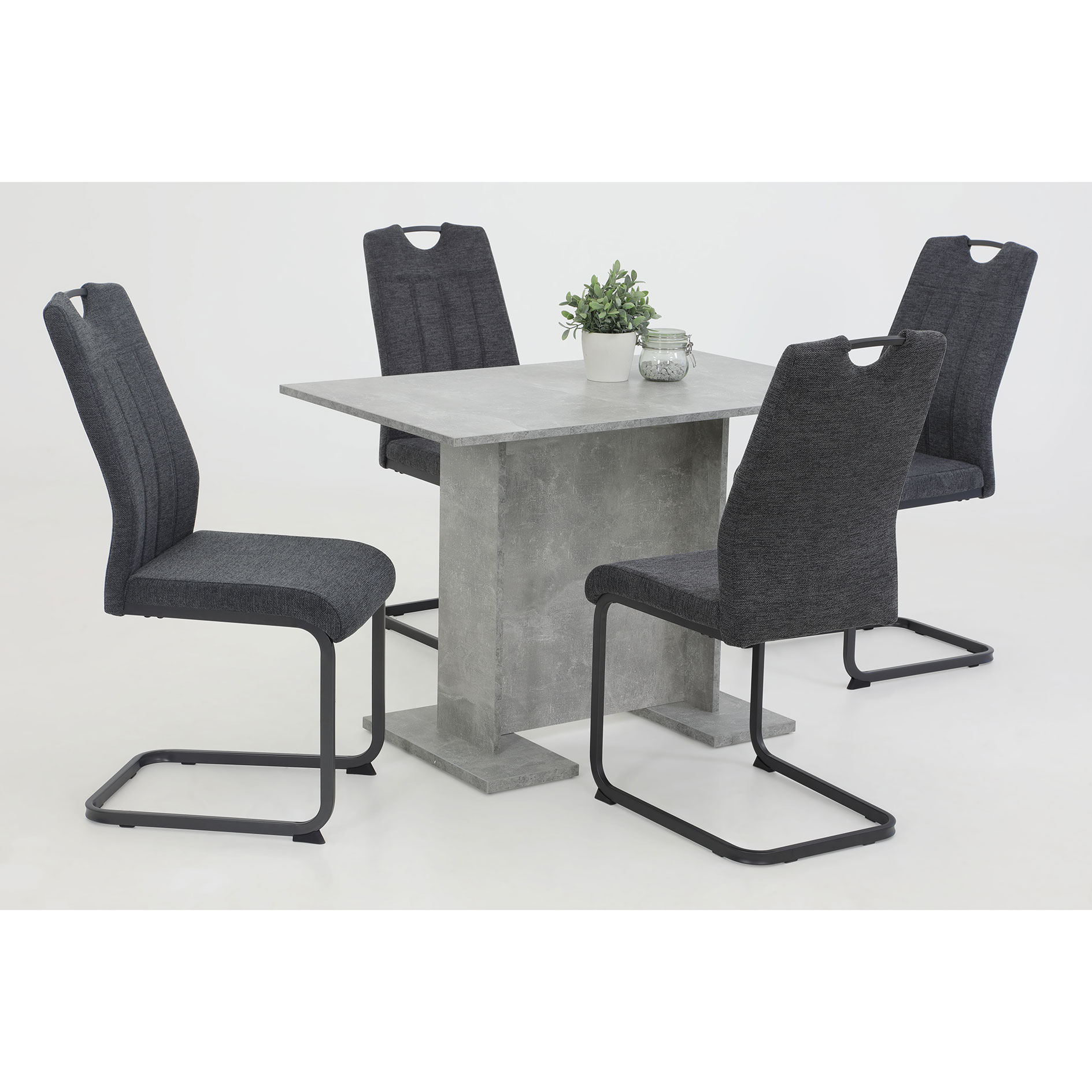 Esstisch - Betonoptik - 108 cm breit