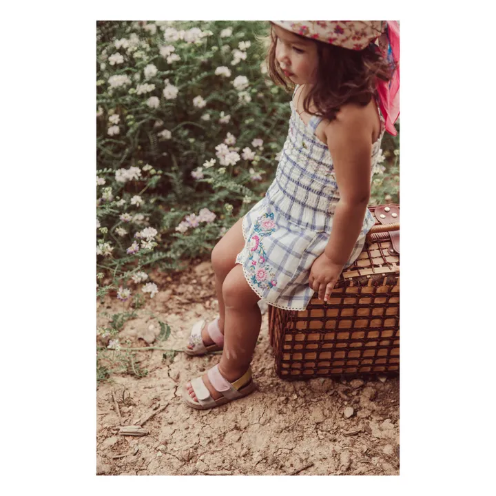 Louise Misha Top Malika Smocké | Bleu