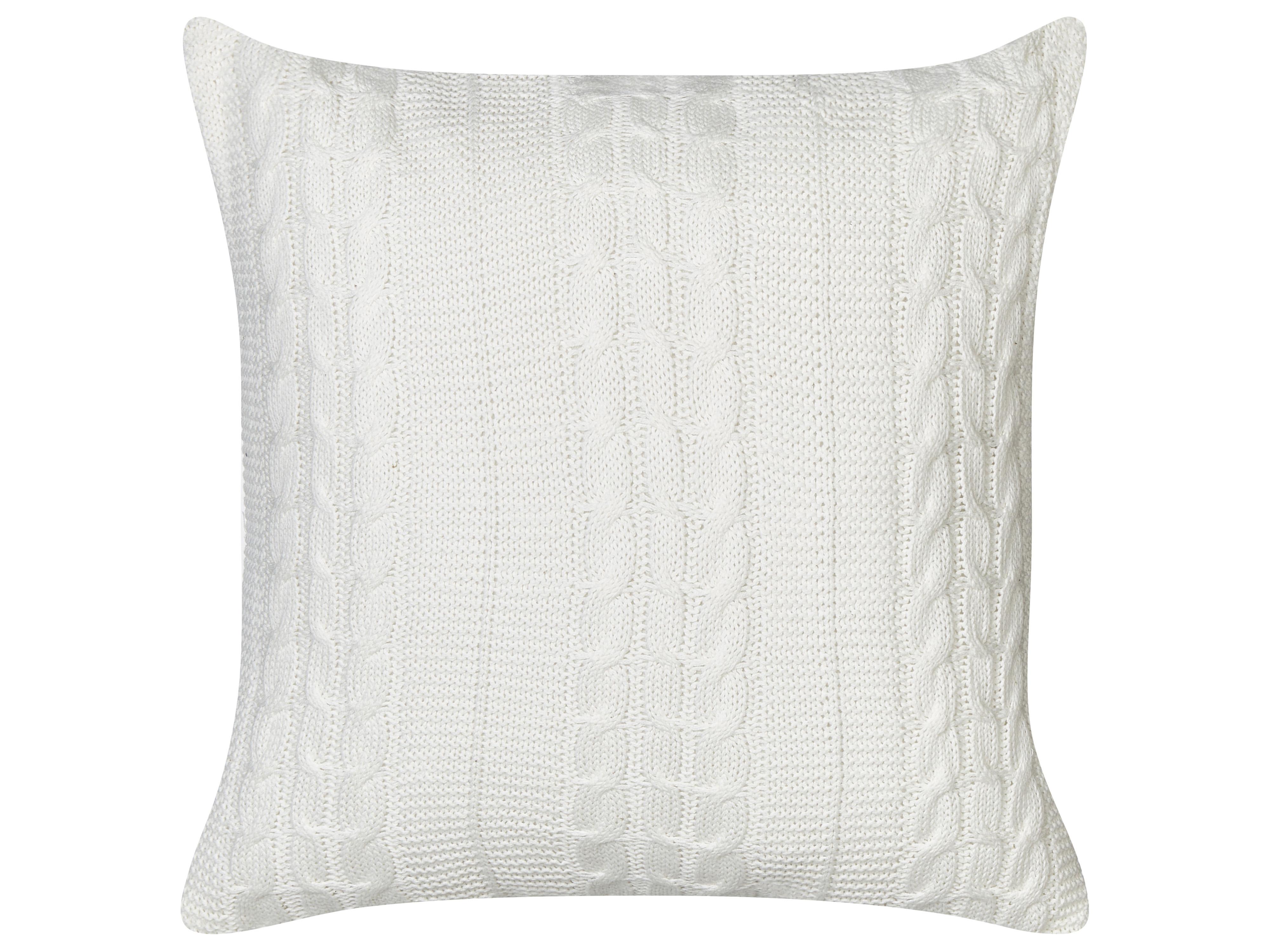 Set van 2 sierkussens CADETIA Katoen 45 x 45 cm Wit effen