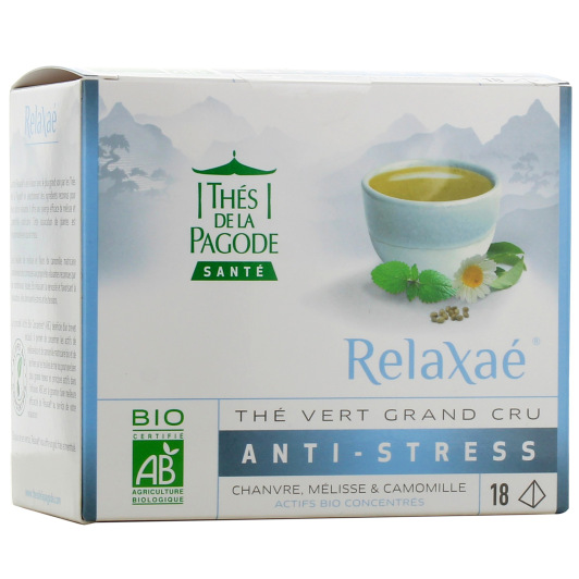 Thés de la Pagode Relaxaé : thé vert anti stress