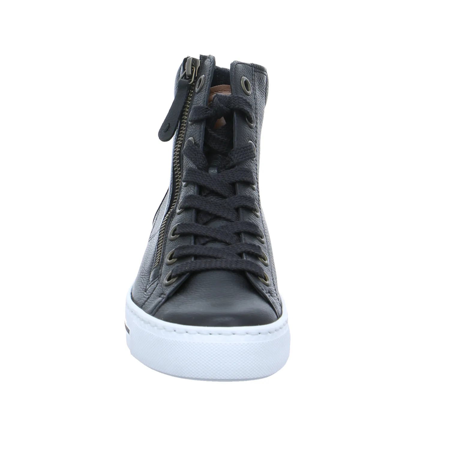 PAUL GREEN Mid Cut Sneaker Schwarz Leder
