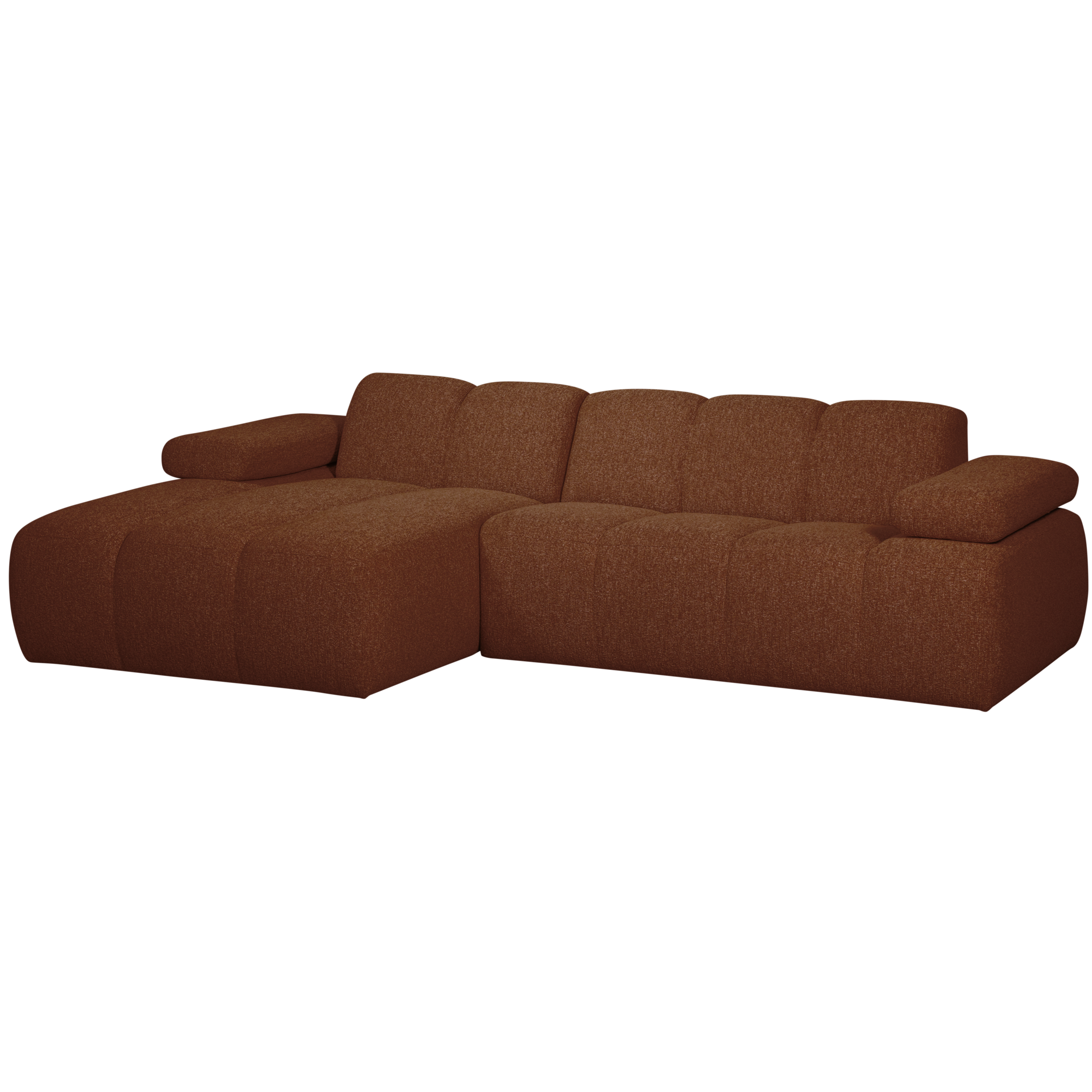 Chaise Longue Mojo Mojo Chaise Longue Links - Bouclé - Roestbruin Melange