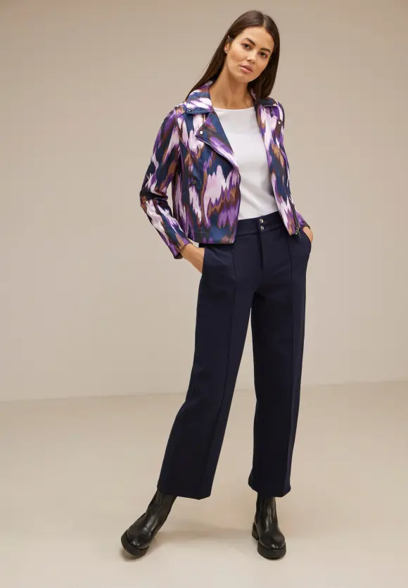 Multicolor Bikerjacke - deep pure lilac