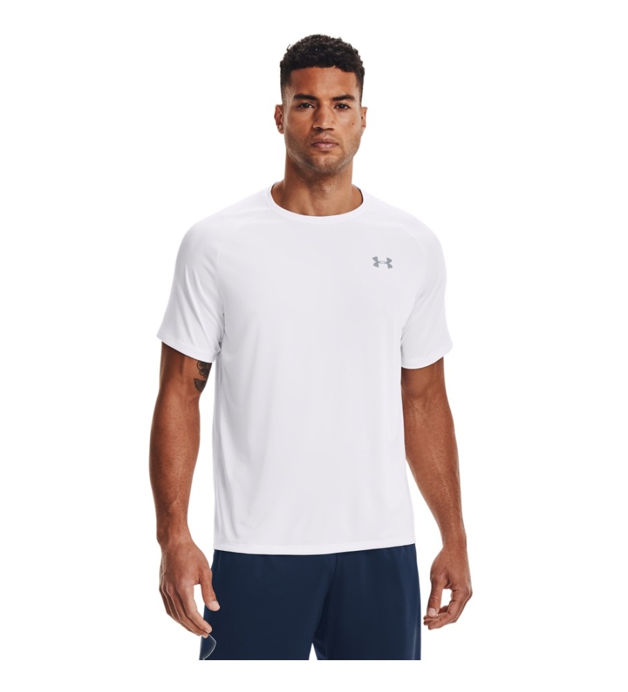 Camiseta de manga curta Under Armour UA Tech 2.0, branca