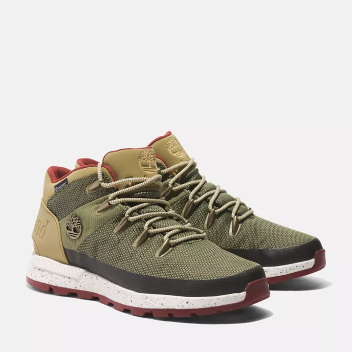 Bottine mi-haute Sprint Trekker imperémable pour homme en vert