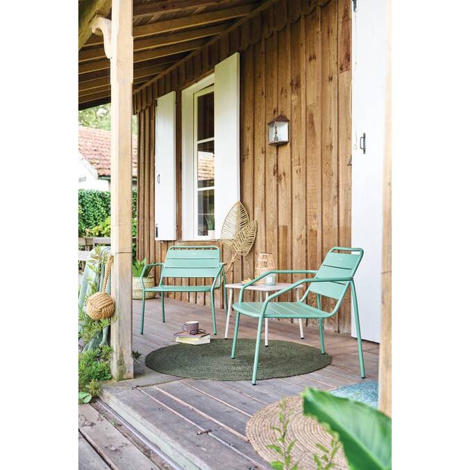 Fauteuil de salon de jardin PHUKET Vert olive