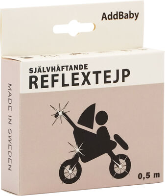 AddBaby Reflekstape 0.5 m, Sølvfarget