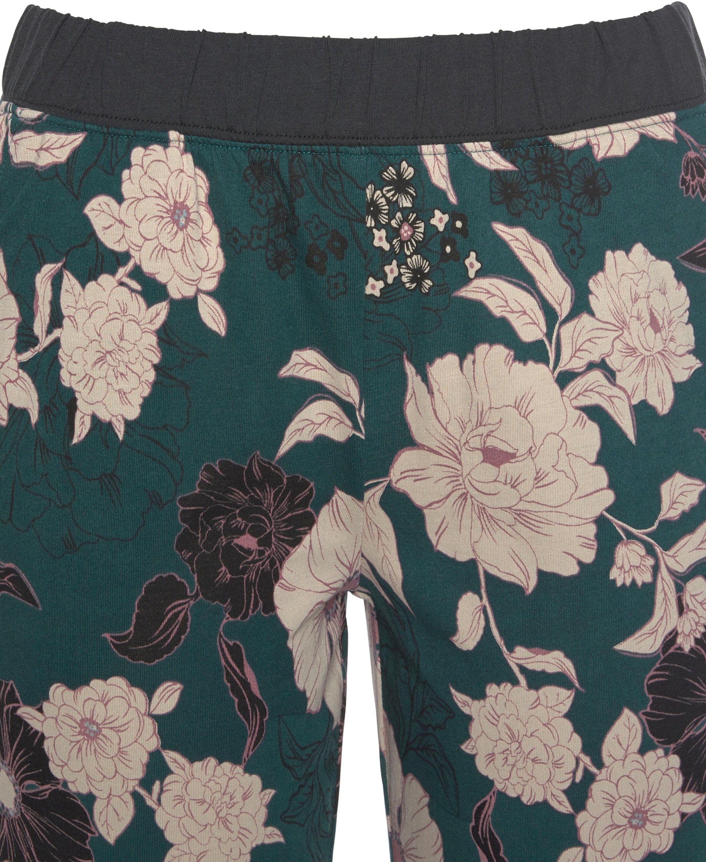 s.Oliver Pyjama in schwarz-dunkelgrün
