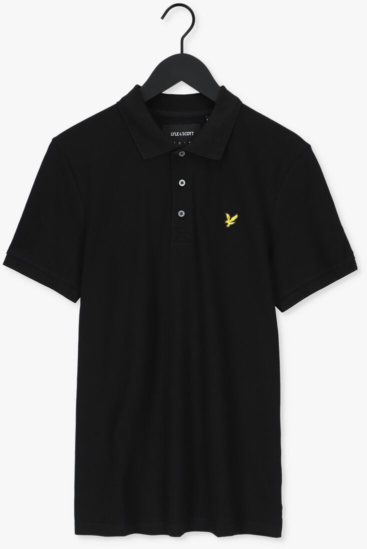 LYLE & SCOTT zwarte lyle & scott polo plain polo shirt