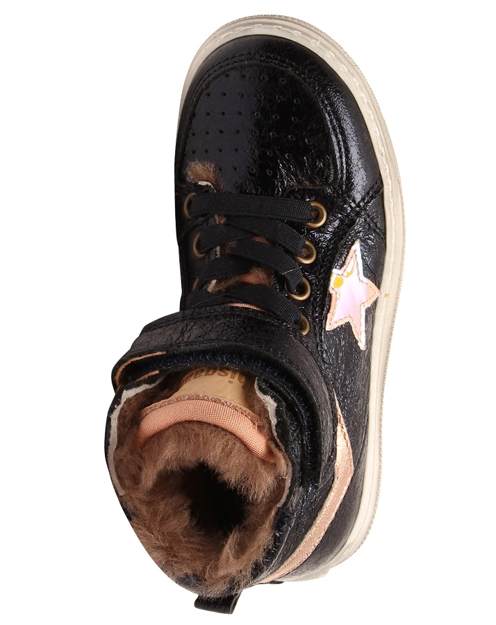 Schnür-Sneaker IAN hoch gefüttert in midnight