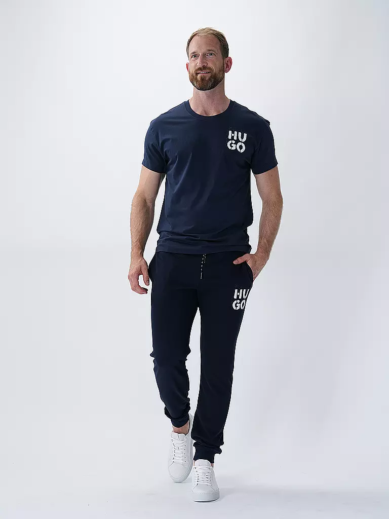 HUGO Loungewear T-Shirt blau
