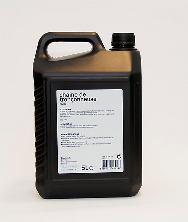 Bidon d'huile pour chaîne de tronçonneuse 5L