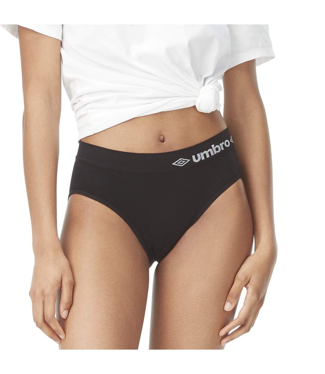 Boxer Femme en Coton Qualité et Confort-Assortiment modèles photos selon arrivages- Noir UMBRO SPORT sans couture