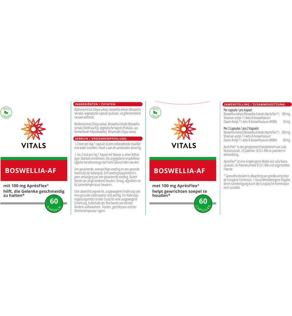 Vitals Boswellia – AF (60 capsules)