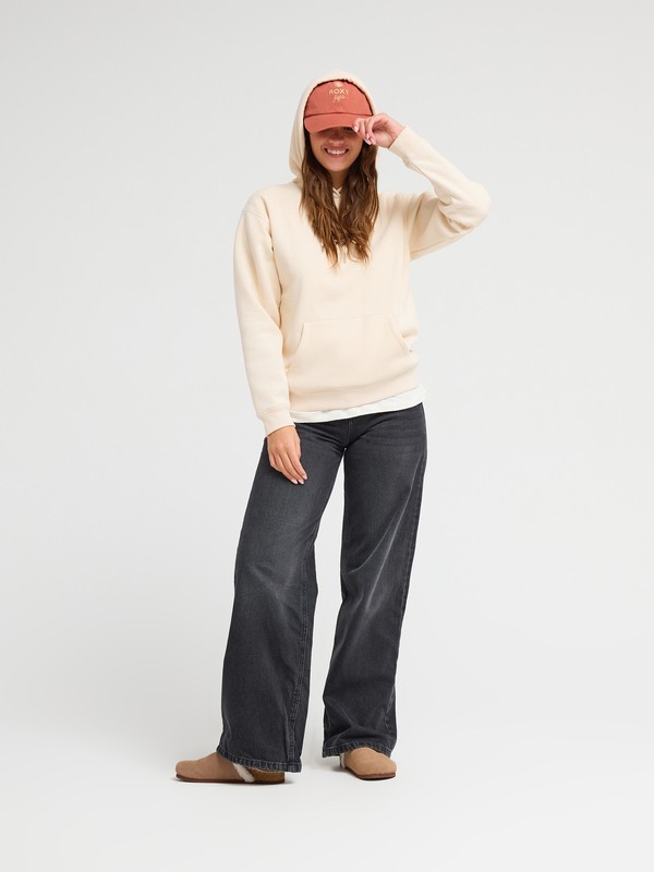 Surf Stoked Brushed Sweat capuche décontracté Beige Femme