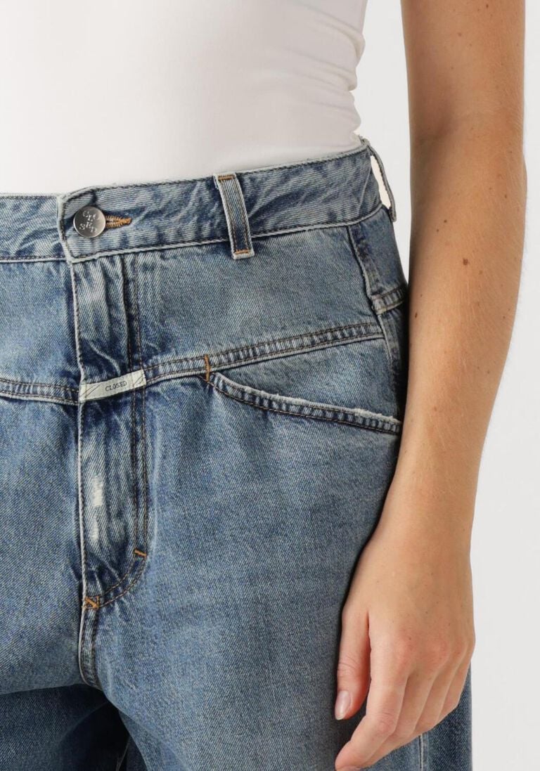 blauwe closed wide jeans deni-x