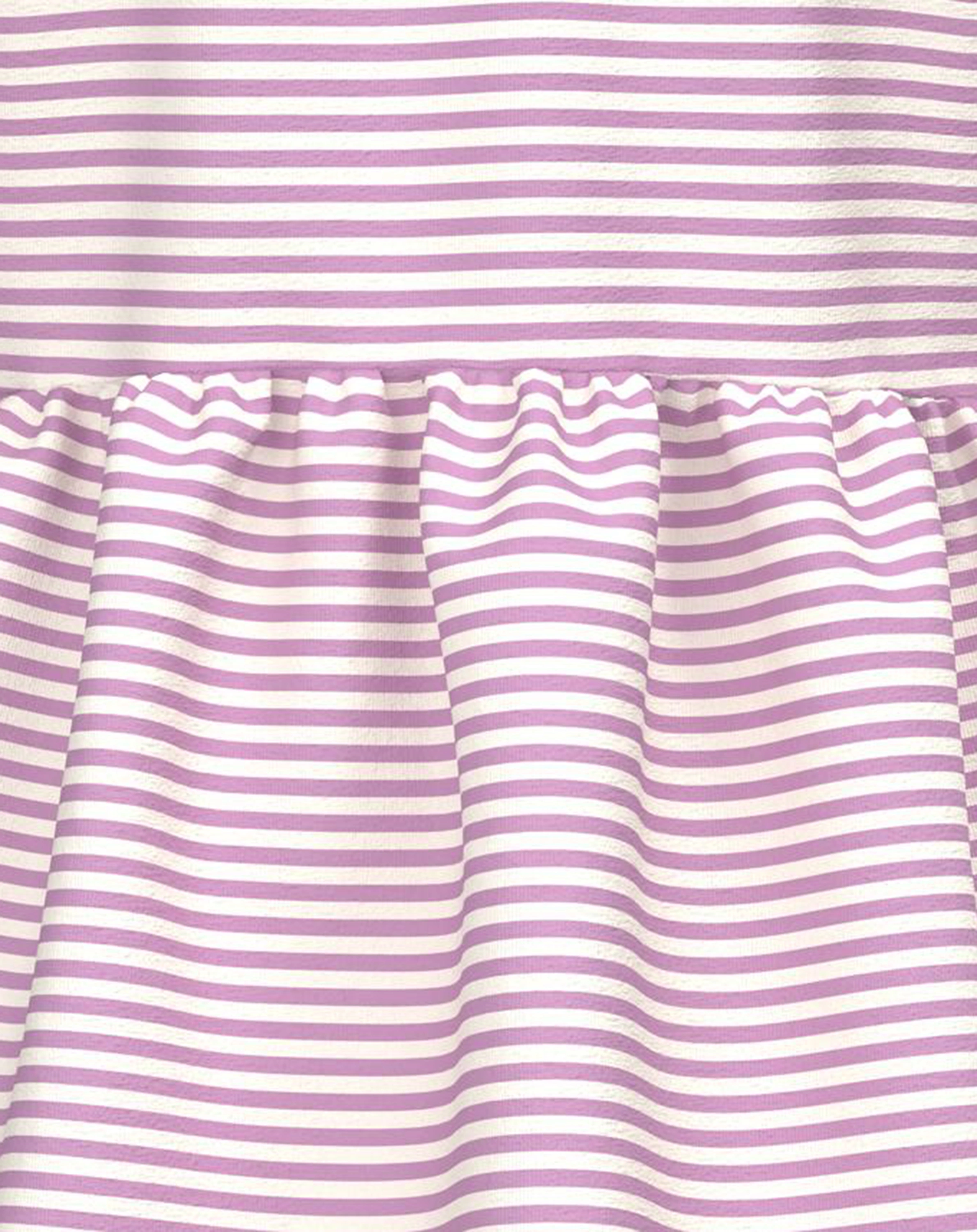 Kurzarmkleid NMFFANN gestreift in smoky grape