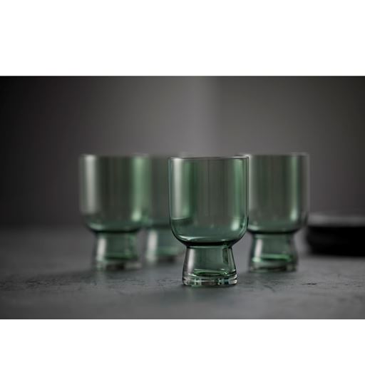 Lyngby Glas Sorrento 4-pak Vandglas, Green, 30 cl