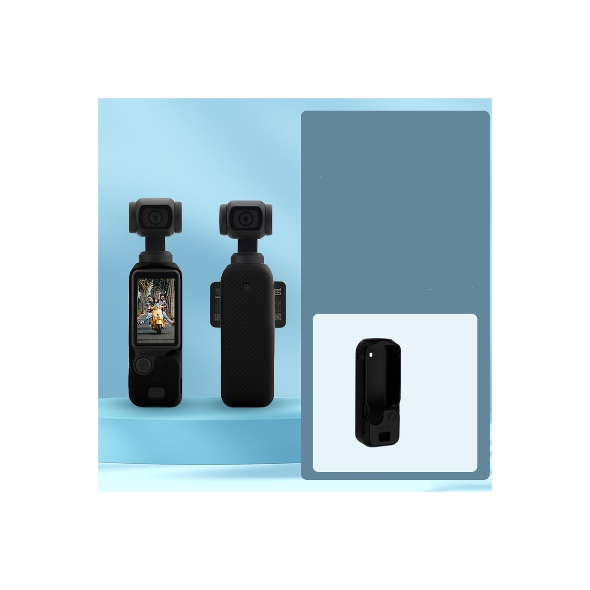 Silikonbeskyttelsesdeksel for DJI Osmo Pocket 3 9.8x3.6x3 cm
