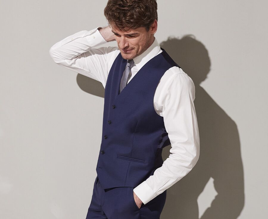 Gilet de costume homme Bleu pétrole - LAZARE