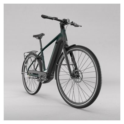 Vélo de Ville Électrique Btwin LD 920 E Cadre Haut Moteur Automatique Owuru 702Wh 700mm Noir