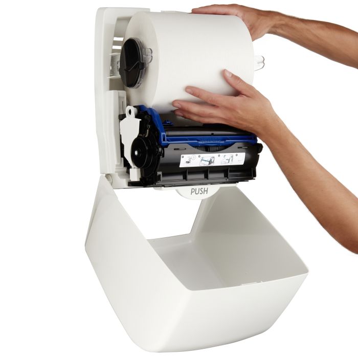 Kimberly Clark 7375 Aquarius Rolhanddoek Dispenser Wit (7375)