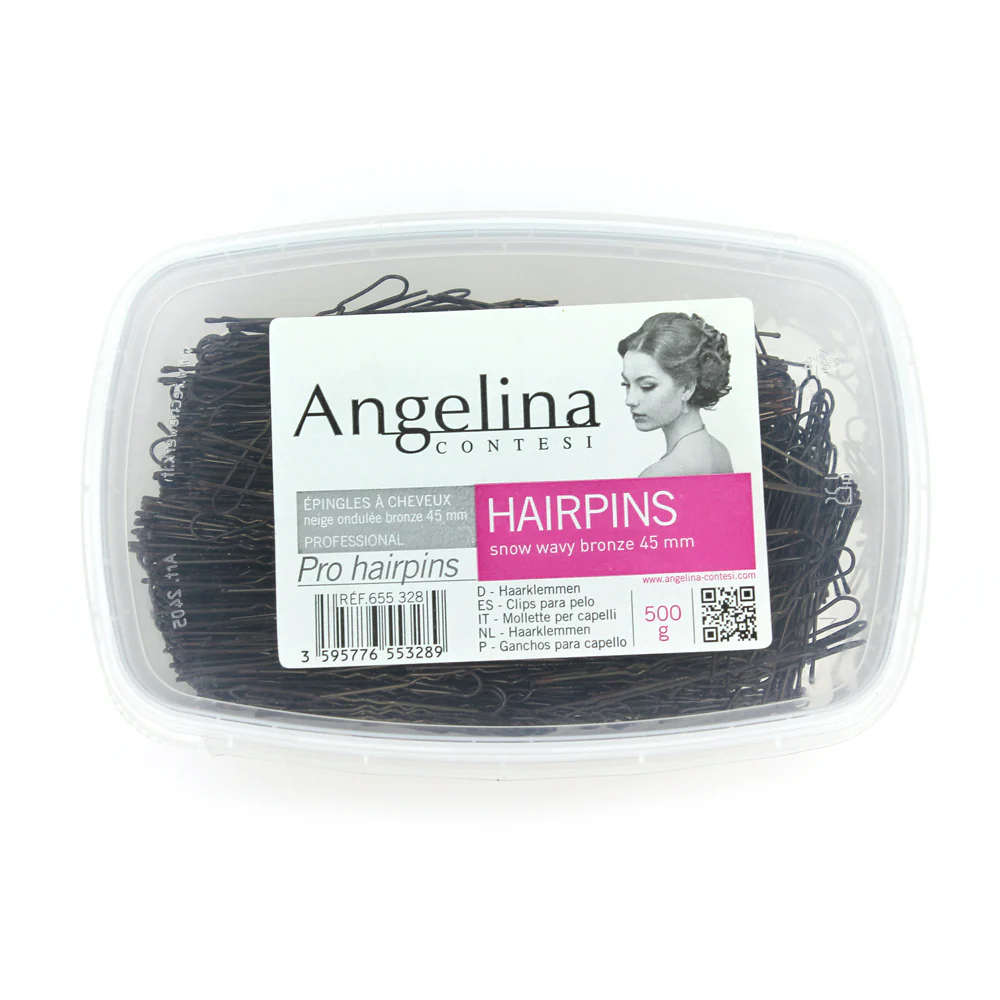 Boite 500gr épingles neiges ondulées 45mm de la marque Shop Hair - Gouiran Beauté