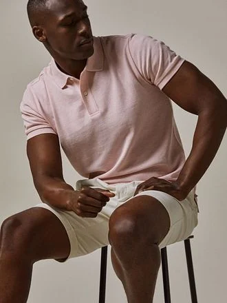 Profuomo Piqué Poloshirt Lichtroze PPWD10019G-T4 kopen
