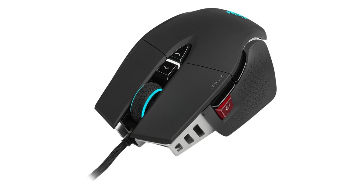 CorsairM65 RGB ULTRA gaming muis  (Zwart, 100 - 26.000 dpi)