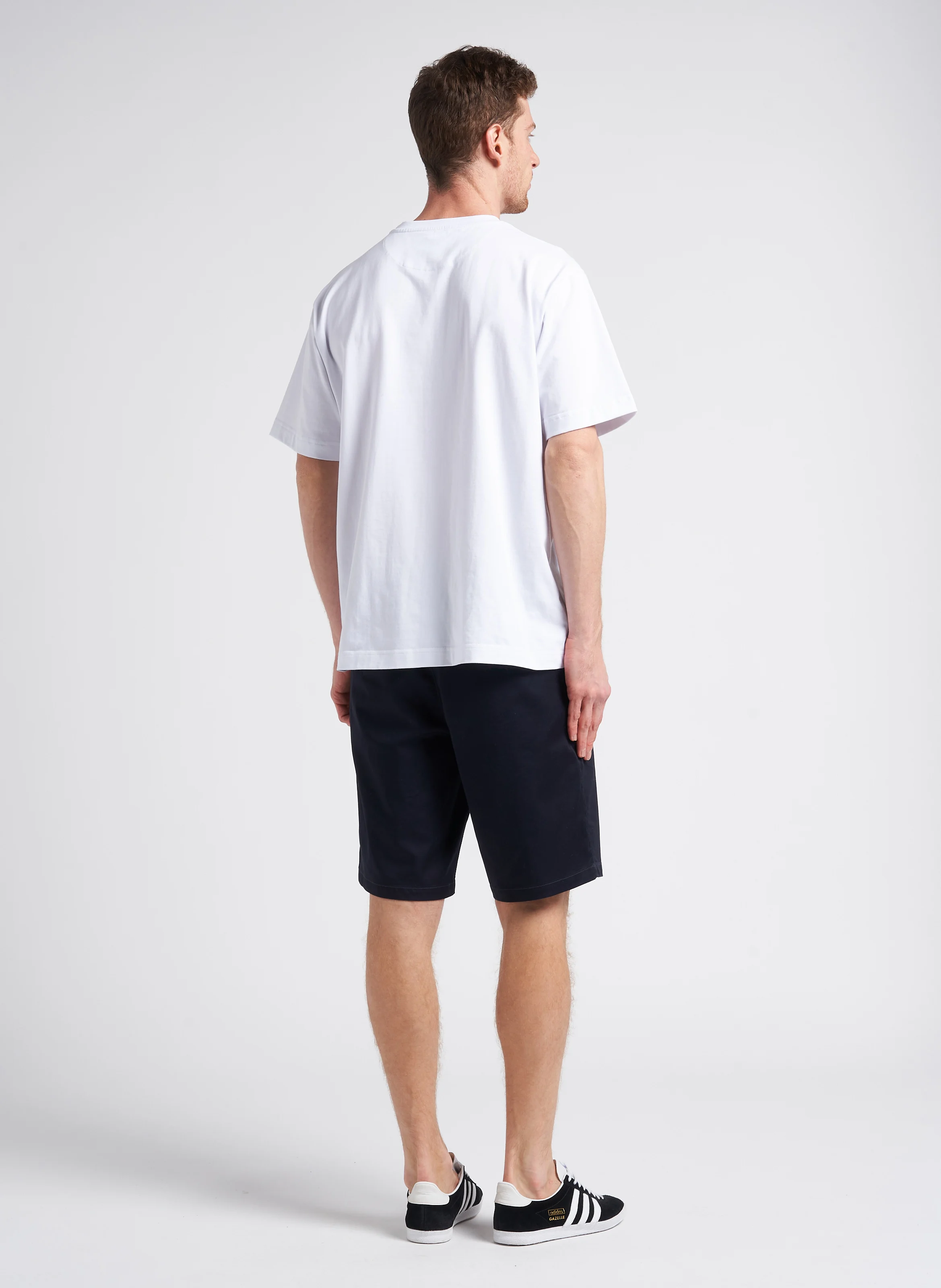 Short en coton mélangé| Bleu