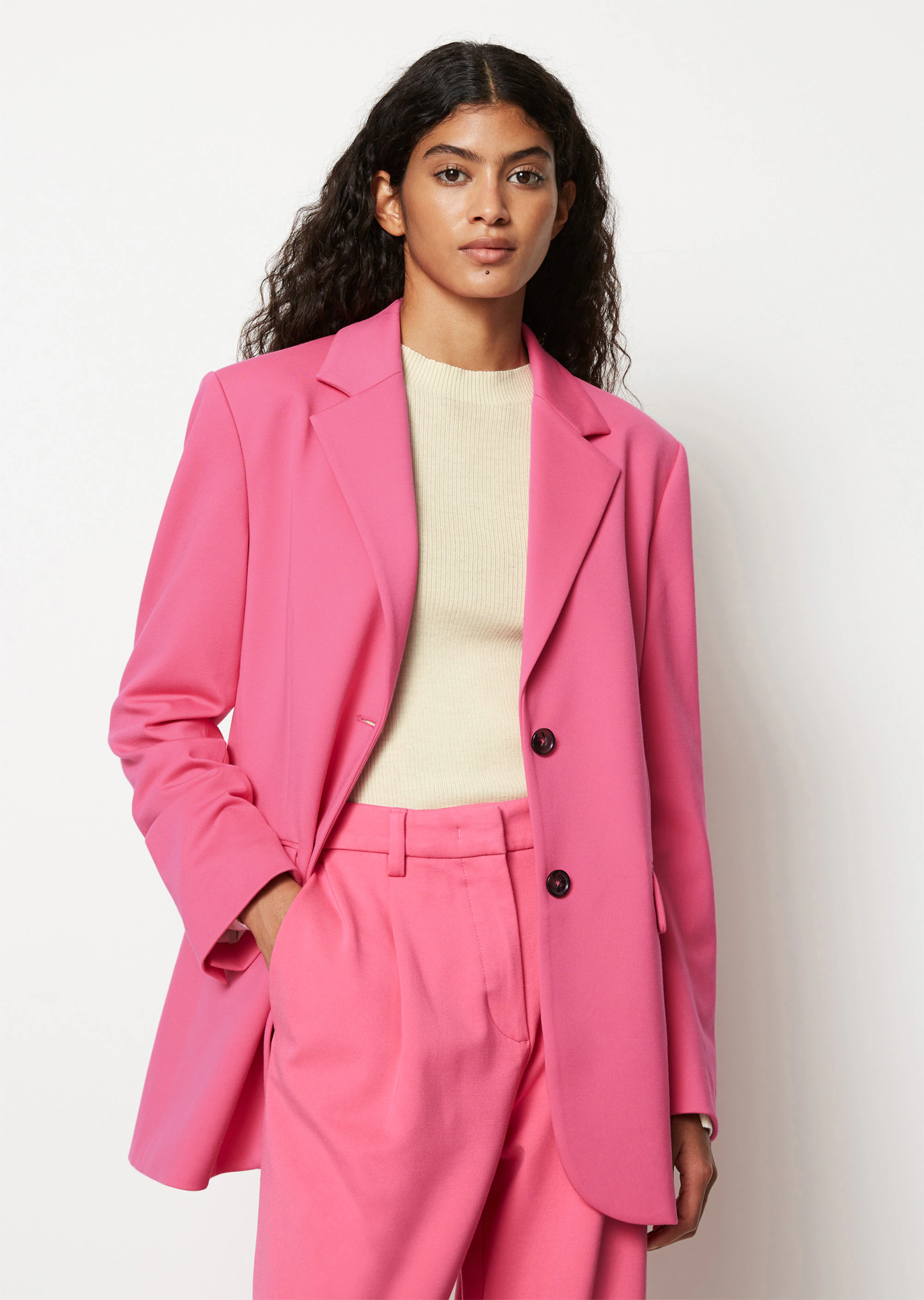Jersey-Blazer straightaus Interlock-Qualität