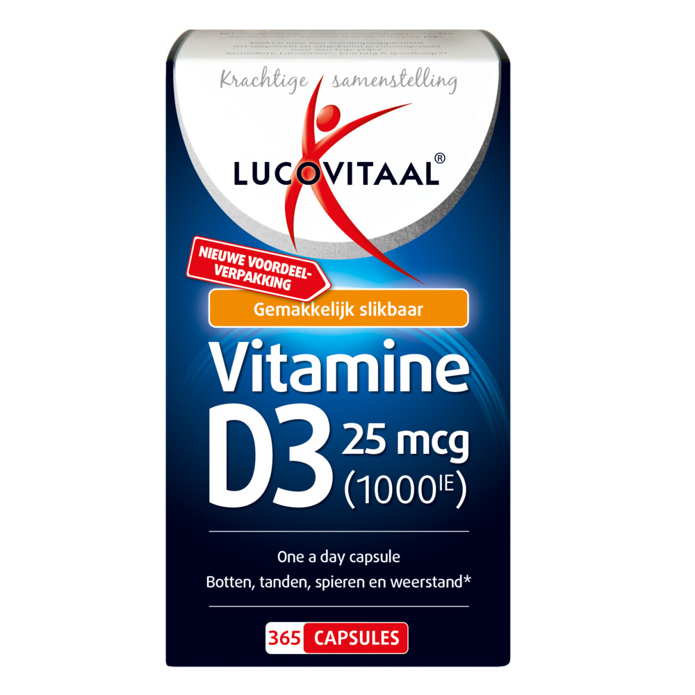 Lucovitaal Vitamine D3 25mcg365 capsules