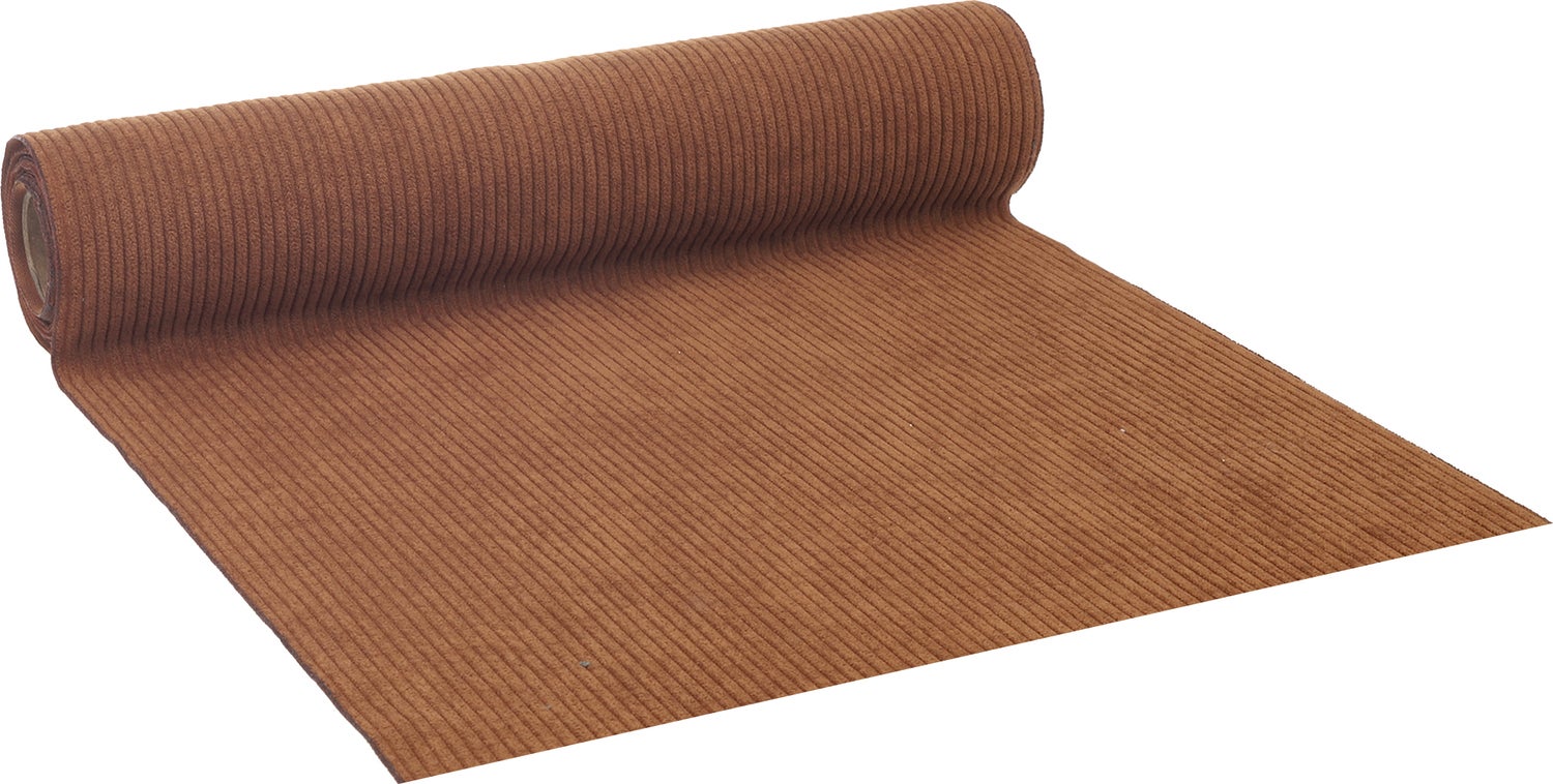 Vivant tafelloper Corduroy oranje 250 x 2,8 cm