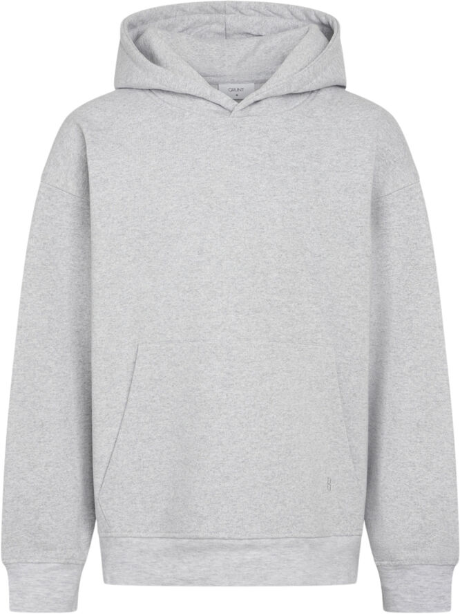 Grunt GRNok Hood Sweat Snow melange