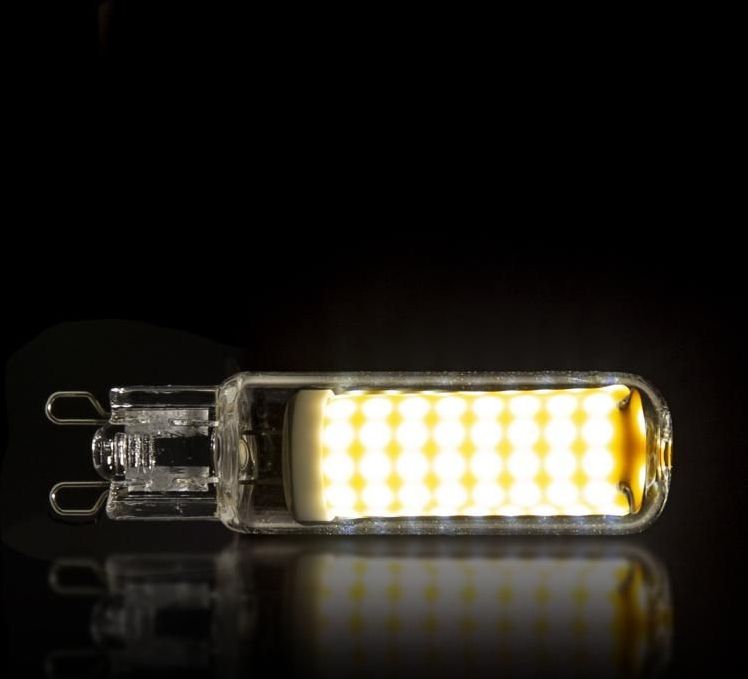 Fraaai Lichtbron LED G9 - dimbaar - transparant -  Glas