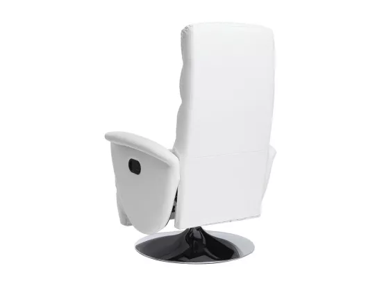 Fauteuil relax manuel blanc NELSON