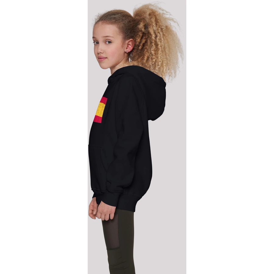 F4NT4STIC Hoodie Spain Spanien Flagge distressed schwarz