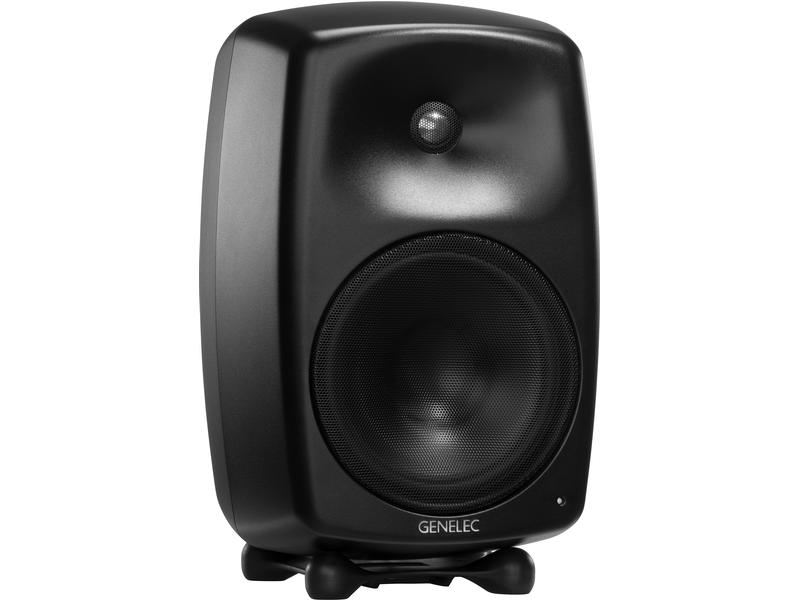 Genelec Regallautsprecher G Five – 150 Watt, Schwarz Aktiver Lautsprecher für Home-Audio in professioneller Klangqualität