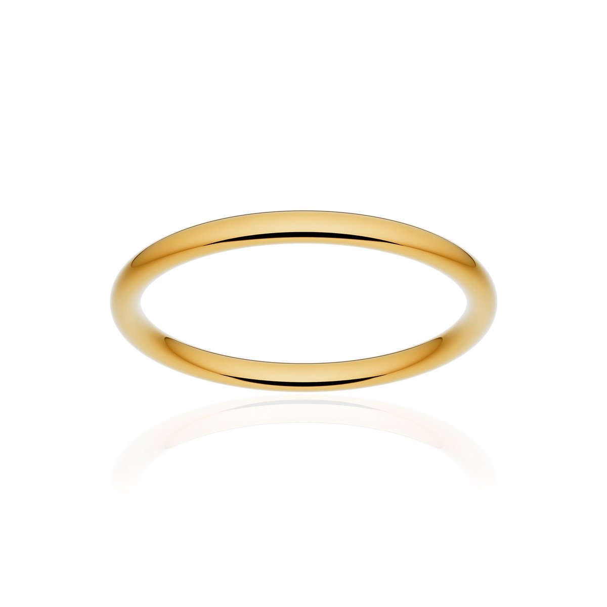 Alliance or 750 jaune poli ruban confort 2mm